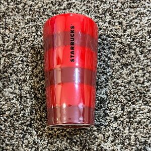 Starbucks Vibrant Red and Black Tumbler
